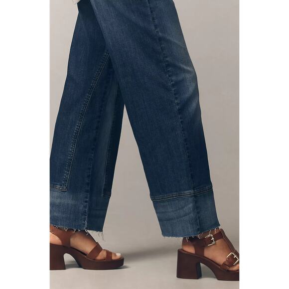 NWT Pilcro Tailored High-Rise Wide-Leg Blue Jeans - 26 waist - Picture 4 of 6